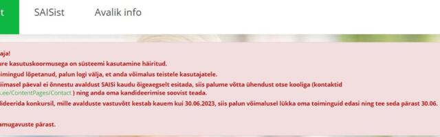 HTM tõrgetest SAISis_ praegu pole midagi, mis takistaks sel aastal ülikoolidesse avalduste esitamist