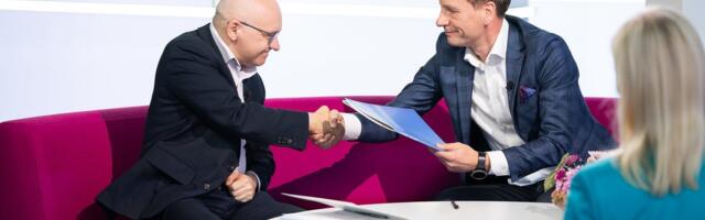 FOTOD | Enam kui 40 miljonit eurot maksva ERRi uue telemaja ehitusleping sai allkirjad otse-eetris
