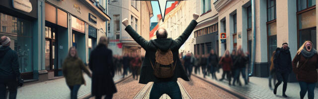 Lumes möllamine Tallinna tänavatel: mina olen esimene!