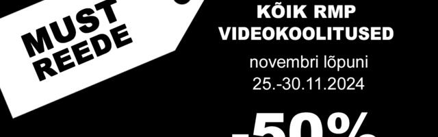 KAMPAANIA! Kõik RMP videokoolitused poole soodsamalt