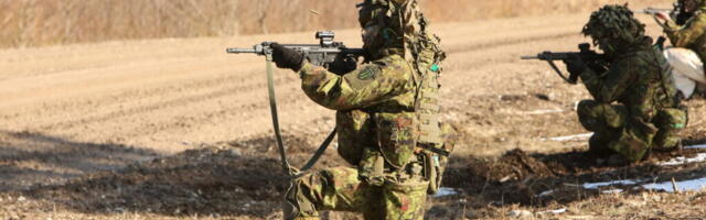 Kalevi jalaväepataljon lihvis laskelaagris oma tegevusi