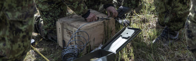2. jalaväebrigaadi pioneeripataljoni reservväelased valmistuvad Kevadtormi lahinguteks
