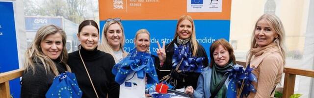 VIDEO | VIKTORIIN JA SAIAKESED! Vaata, milline vahva sagimine toimus Vabaduse väljakul enne Euroopa päeva kontserti!