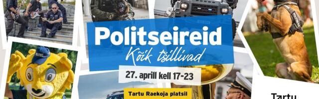 Juba homme toimub Tartu Raekoja platsil politsei teemapäev "Politseireid: kõik tšillivad"