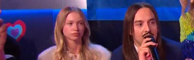 KINDEL JA KAUNIS TUGISAMMAS! Tommy Cashi pruut ei lahkunud Eurovisionil hetkekski tema kõrvalt