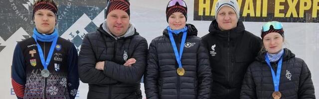 Alutaguse noored suusatajad tulid Haanjast medalikoormaga