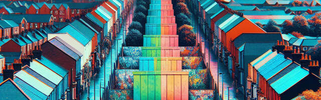 Iirlasi ja britte lahutav rahunemismüür lõikab kosmopoliitse Belfasti magalatesse