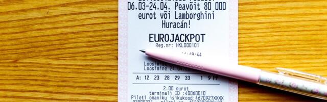 Eurojackpoti võit tõi kahele eestlasele üle 100 000 euro