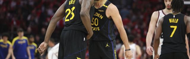 VIDEO | Warriors pani seeria otsustavas kohtumises Rocketsi paika