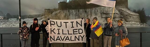 Narvas peeti Aleksei Navalnõi auks mälestusüritus