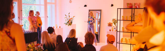 Evert Poom, Seidi Voogre ja Maribel Vääna Korea ilutoodete tutvustamisel