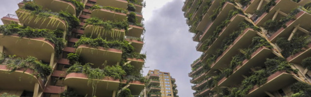 Hiina ulmeline vertikaalsete aedadega elamuprojekt läks aia taha