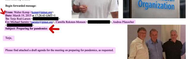 Äsja avaldatud Epsteini e-kiri aastast 2015: pandeemia planeerimine WHO viidetega tekitab uusi küsimusi