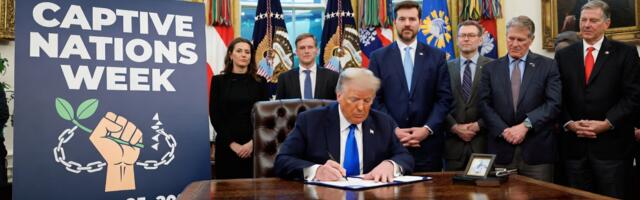Trump Vangistatud Rahvaste Nädalal: kommunism jääb vabaduse suurimaks vaenlaseks