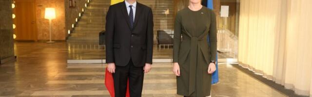 SUURE SÜDAMEGA VÄIKE RIIK I Välisminister Eva-Maria Liimets tunnustas Moldova kolleegi toimetuleku eest suure põgenike vooga Ukrainast