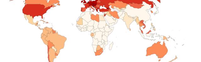 Eesti on maailma koroonatabelis nüüdseks taandunud, EUs ollakse 15. kohal