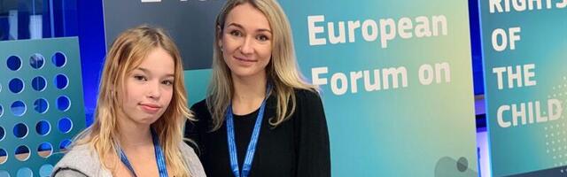 Eile Brüsselis alanud Euroopa lapse õiguste foorumi ühe avakõne pidas 14-aastane Eesti neiu