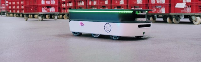 Reporter: Tallinna Tehnikaülikool tutvustas robotit, mis võtab rasked logistikatööd enda õlule