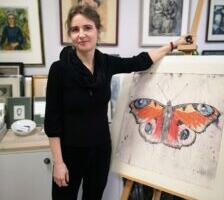 Vanessa cardui. Kaija Kesa näitus galeriis Kunstiaken