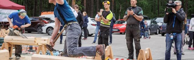 Parimad palkmajaehitajad selguvad laupäeval Hiiumaal, tulekul Eesti ja Kanada mõõduvõtt