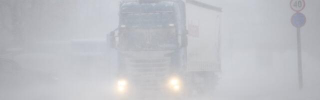 Hoiatus! Lumesadu, tugev tuul ja langevad temperatuurid muudavad täna-homme teeolud keeruliseks