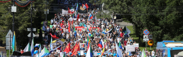 Venemaal Habarovskis avaldati juba 64. järjestikust päeva meelt Putini valitsuse vastu