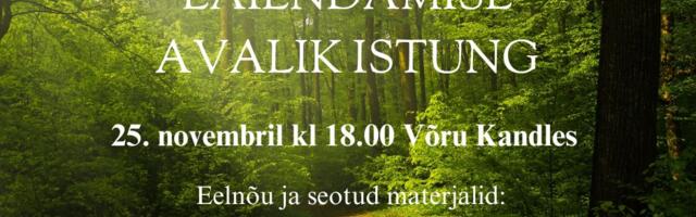 MTÜ Meie Nursipalu kutsub Nursipalu harjutusvälja laiendamise koosolekule 25. novembril Võru Kandles