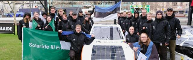 Eesti noored saavutasid päikeseautode maailmameistrivõistlustel ajaloolise 2. koha