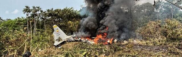 Colombias kukkus õhkutõusul alla sõjaväe suur transpordilennuk