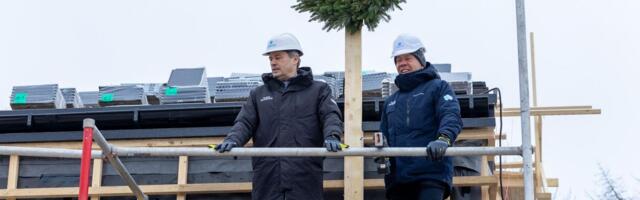 Vallamaja sarikapärg võeti alla jäävihmas