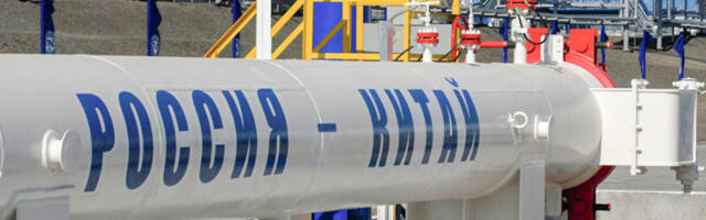 Venemaa müüs esimest korda rohkem gaasi Hiinasse kui Euroopasse