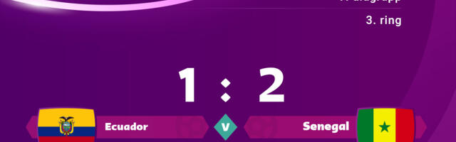 Senegal kindlustas 2 : 1 võiduga Ecuadori üle teise koha alagrupis ja edasipääsu