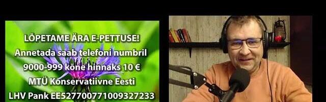 Tänane saatepäev EestiEest! saadetel peatoimetaja Youtube kanalil
