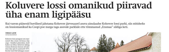 Lääne Elu paberleht neljapäeval, 14. novembril