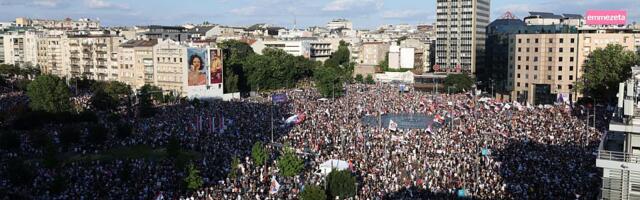MUP kaže da je na Vidovdanskom protestu 36.000 ljudi