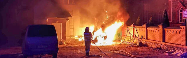 Mustvee vallas põles kiriku juures auto