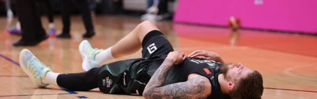 DELFI VIDEO | Tartu liider Lips lahkus platsilt ühel jalal hüpates, vigastuse tõsidus selgub teisipäeval