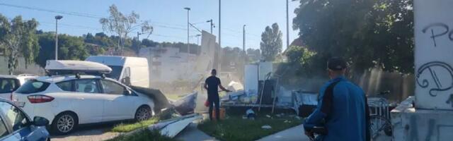 EXPLOSION IN ZAGREB! Facility razed to the ground, roof ends up at railway station!