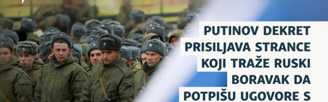 Putinov dekret prisiljava strance koji traže ruski boravak da potpišu ugovore s vojskom