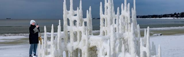 FOTOD | Pirita randa on ehitatud muinasjutuline jäälinnak