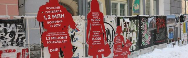 VIDEO ja FOTOD | Delfi tuletas Venemaa saatkonnale meelde sõja õudusi