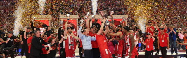 Olympiakos krooniti põlisrivaali koduareenil Euroliiga meistriks