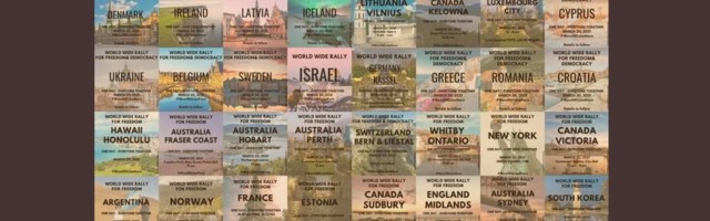 20. märtsil toimub ülemaailme meeleavaldus vabaduse, rahu ja inimõiguste eest – ka Eestis!