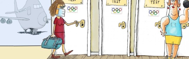 OMi KARIKATUUR | Sportlasi ootab olümpial testide kadalipp