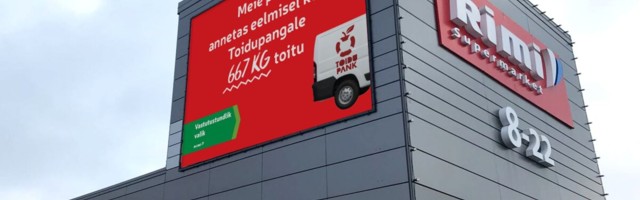 Oktoobrist alates näitab Rimi igas poes annetatud toidu koguseid