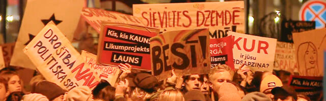Lätis oli uus massimeeleavaldus- tänavale kogunes üle 10 000 inimese