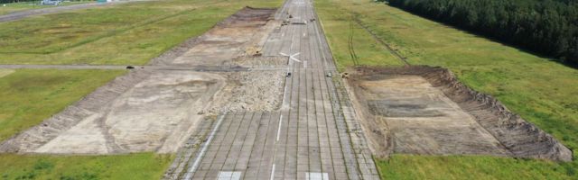 Piltuudis: Pärnu lennujaamas algasid ümberehitustööd