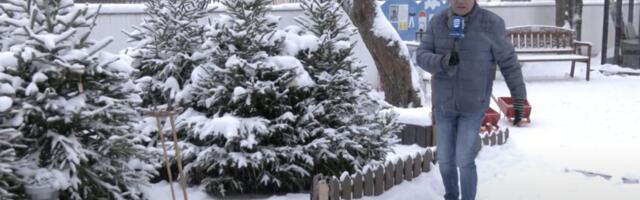 VIDEO. Jõulud toovad Kalamajja elevust. Uudiste reporter proovis puusuuskade libisemist