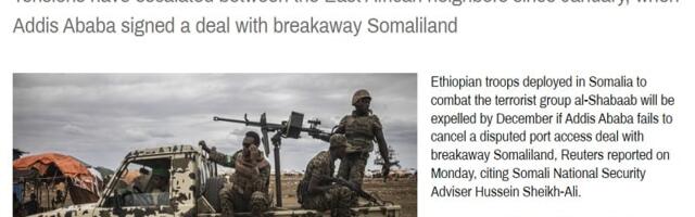 Somalia’s Intent To Expel Ethiopia’s Anti-Terrorist Forces Exposes Its Dirty Agenda