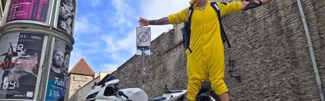 Pikachu-kostüümis endine kaitseväelane kullerdab monorattal toitu. “On olnud ka suuri tellimusi, näiteks üheksa kilo jääd” 